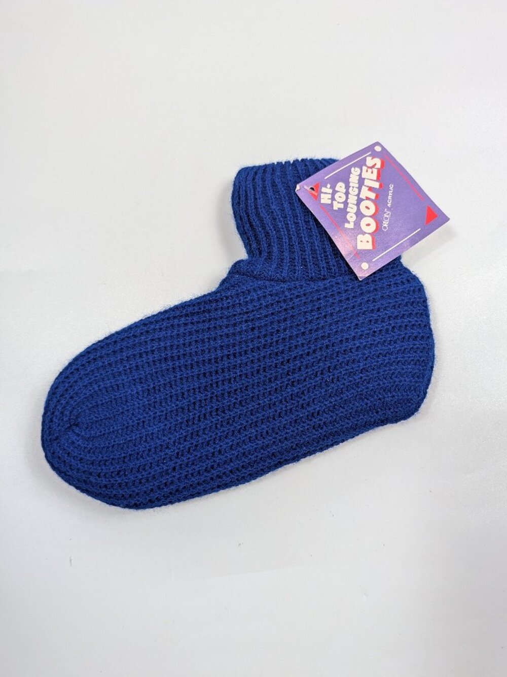 Vintage High Top Knit Booties Slippers Loungewear